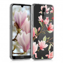 kwmobile Coque Nokia 3.2  2019  - Coque pour Nokia 3.2  2019  - Housse de téléphone en Silicone Rose Clair-Blanc-Transparent