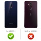 iBetter Coque Nokia 7.1, Ultra Mince Silicone Cas Solide, Durable, Anti-Chute, antidérapant Cas Souple TPU Cas Mobile Télépho