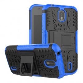 TenYll Coque Nokia 1, [avec Support] Silicone Hybride Robuste et Robuste Housse de Protection Antichoc Housse en Cuir avec Do