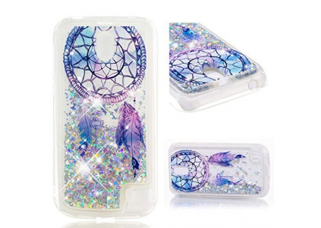 Coque Nokia 1, SHUYIT Housse TPU Silicone Transparente Etui Brillant bling Paillettes Sparkly Cristal Liquide Quicksands Anti