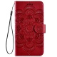 Robinsoni Compatible avec Nokia 3.1 Plus Coque,Pochette Portefeuille en Cuir Housse de Protection,3D Mandala Fleur Coque Étui