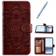 Robinsoni Compatible avec Nokia 3.1 Plus Coque,Pochette Portefeuille en Cuir Housse de Protection,3D Mandala Fleur Coque Étui