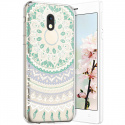 Compatible avec Nokia 3 Coque en Silicone Transparente Motif Mandala Fleur Jolie Housse de téléphone Gel TPU Souple Ultra Min