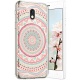 Compatible avec Nokia 3 Coque en Silicone Transparente Motif Mandala Fleur Jolie Housse de téléphone Gel TPU Souple Ultra Min