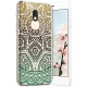 Compatible avec Nokia 3 Coque en Silicone Transparente Motif Mandala Fleur Jolie Housse de téléphone Gel TPU Souple Ultra Min