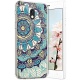 Compatible avec Nokia 3 Coque en Silicone Transparente Motif Mandala Fleur Jolie Housse de téléphone Gel TPU Souple Ultra Min