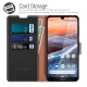 COODIO Coque en Cuir Nokia 3.2, Étui Téléphone Nokia 3.2, Housse Pochette Nokia 3.2 Fonction Stand Etui Coque pour Nokia 3.2,