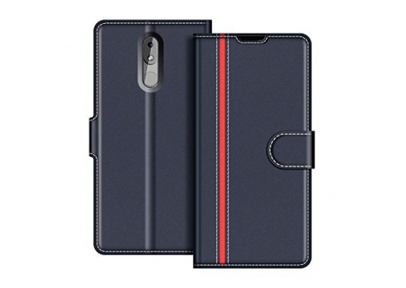 COODIO Coque en Cuir Nokia 3.2, Étui Téléphone Nokia 3.2, Housse Pochette Nokia 3.2 Fonction Stand Etui Coque pour Nokia 3.2,