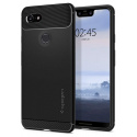 Spigen Coque Google Pixel 3 XL [Rugged Armor] Anti-Choc, Résistante, Souple, Fibre de Carbone, Air Cushion [Noir] Coque Etui 