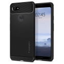 Spigen Coque Google Pixel 3 [Rugged Armor] Anti-Choc, Résistante, Souple, Fibre de Carbone, Air Cushion [Noir] Coque Etui Hou