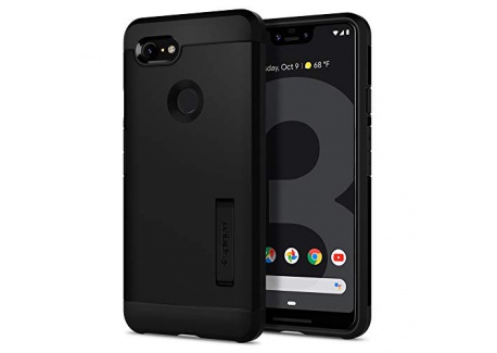 Spigen, Coque pour Pixel 3 XL [Tough Armor] Double Protection, Anit-Choc, Air Cushion, Protection Résistante [Noir] Coque Etu