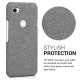 kwmobile Coque Google Pixel 3a - Coque pour Google Pixel 3a - Housse de Protection en Tissu Textile Gris Clair