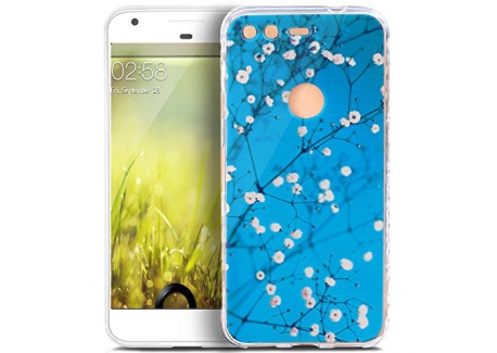 ikasus Coque Google Pixel XL Etui Motif Peinture de fleurs de mandala Transparente Silicone Gel TPU Souple Housse Etui de Pro