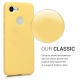 kwmobile Coque Google Pixel 3 - Coque pour Google Pixel 3 - Housse de téléphone en Silicone Jaune Mat