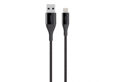 Belkin - Câble Lightning Premium Haute-Résistance (Kevlar) Charge/Synchro pour iPhone, iPad et iPod - 1,2m - Noir (Certifié Appl