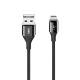 Belkin - Câble Lightning Premium Haute-Résistance (Kevlar) Charge/Synchro pour iPhone, iPad et iPod - 1,2m - Noir (Certifié Appl