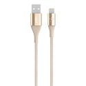 Belkin - Câble Lightning Premium Haute-Résistance (Kevlar) Charge/Synchro pour iPhone, iPad et iPod - 1,2m - Or (Certifié Apple)