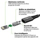 Belkin - Câble Lightning Premium Haute-Résistance (Kevlar) Charge/Synchro pour iPhone, iPad et iPod - 1,2m - Or (Certifié Apple)