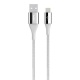 Belkin - Câble Lightning Premium Haute-Résistance (Kevlar) Charge/Synchro pour iPhone, iPad et iPod - 1,2m - Argent (Certifié Ap
