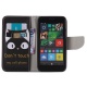 Nancen Compatible avec Nokia Microsoft Lumia 640 / N640 Haute Qualité PU Cuir Peint Flip Étui Coque de Protection Wallet/Port