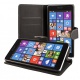 ECENCE Microsoft Lumia 535 Coque de Protection Housse Pochette Wallet Case Noir + Film Protecteur ECRAN 42020303