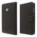 ECENCE Microsoft Lumia 535 Coque de Protection Housse Pochette Wallet Case Noir + Film Protecteur ECRAN 42020303