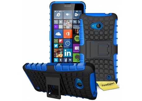 FoneExpert® Microsoft Lumia 640 - Etui Housse Coque Shockproof Robuste Impact Armure Hybride Béquille Cover pour Microsoft Lu