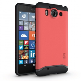 Microsoft Lumia 950 Coque, TUDIA Slim-Fit Merge Double Couche Protecteur Coque pour Microsoft Lumia 950  Rose 