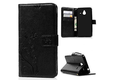 Microsoft Nokia Lumia 640XL Etui Cuir-Etui à Rabat Portefeuille de Carte Slots Support Case Cover Housse-ZSTVIVA [Style dImp