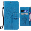 Ougger Coque pour Microsoft Lumia 950 Etui, Feuille Chanceuse Housse PU Cuir Magnétique Silicone Protecteur Flip Pochette Cao