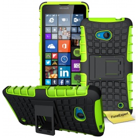 FoneExpert® Microsoft Lumia 640 - Etui Housse Coque Shockproof Robuste Impact Armure Hybride Béquille Cover pour Microsoft Lu