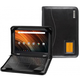 Navitech Acer Series Coque Lenovo Yoga Book A12 Black Vegan Contour