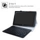 Acer Iconia One 10 B3-A40 Clavier Bluetooth Coque,Détachable Clavier Bluetooth PU Cuir Support Multi Angles Housse Coque Étui