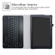 Acer Iconia One 10 B3-A40 Clavier Bluetooth Coque,Détachable Clavier Bluetooth PU Cuir Support Multi Angles Housse Coque Étui