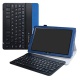 Acer Iconia One 10 B3-A40 Clavier Bluetooth Coque,Détachable Clavier Bluetooth PU Cuir Support Multi Angles Housse Coque Étui