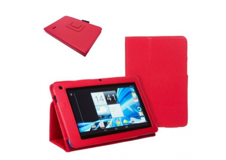 TECHGEAR® Acer Iconia Tab 10  Modèl A3-A20, A3-A21  Housse Folio en Cuir PU avec Support de Positionnement pour Tablette 10.1