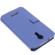 foto-kontor Housse pour Acer Liquid Zest Plus Style Livre Bleu Coque de Protection Portefeuille