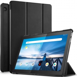 ELTD Coque Housse Étui pour Lenovo Tab M10, Smart Cover Housse Etui Cuir Coque avec Support pour Lenovo Tab M10 Tablette, Noi