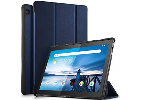 ELTD Coque Housse Étui pour Lenovo Tab M10, Smart Cover Housse Etui Cuir Coque avec Support pour Lenovo Tab M10 Tablette, Noi