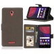 Coffeetreehouse Coque pour Lenovo Vibe C2, Givré Couleur Unie Coque/Housse/Case/PU Leather Coque Flip Magnétique Portefeuille