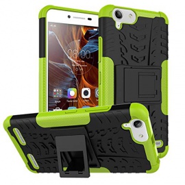 pinlu® Coque pour Lenovo K5 / K5 Plus  5 Pouce  Smartphone Double Couche Rugged 2 en 1 Hybride Armour Case TPU + PC Back Cove