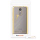kwmobile Coque Lenovo K6 - Coque pour Lenovo K6 - Housse de téléphone en Silicone doré-Transparent