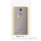 kwmobile Coque Lenovo K6 - Coque pour Lenovo K6 - Housse de téléphone en Silicone doré-Transparent