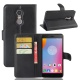 Coque Pour Lenovo K6 Note 95street Slim Folio PU Cuir Debout Fonction Housse Coque Étui Couverture pour Lenovo K6 Note, Noir