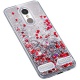 Uposao Lenovo K6 Coque Luxe en Glitter,Liquide Paillettes Amour Motif Transparente Clear View Strass Brillante Ultra-Mince Si