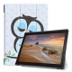 Fmway Slim Fit PU Cuir Étui Housse Coque avec Support Ultra-Mince et Léger pour Lenovo Tab E10 TB-X104F