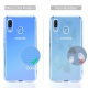 Younme Coque Samsung Galaxy A40 Silicone Transparente, [Lot de 2] Verre trempé écran Protecteur + Souple TPU Étui Protection 