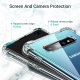 Losvick Coque Galaxy S10 Plus 2019, Housse Liquid Clear Silicone Souple Premium TPU [Angles Renforcés] Protection Antichoc et