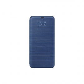 Samsung EF-NG965PLEGWW Etui folio LED View Cover pour Galaxy S9+ Uniquement, Bleu