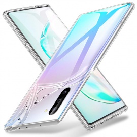 ESR Coque pour Samsung Galaxy Note 10, Bumper Etui de Protection Transparent en Silicone TPU Mince-Souple, Housse Silicone Fl